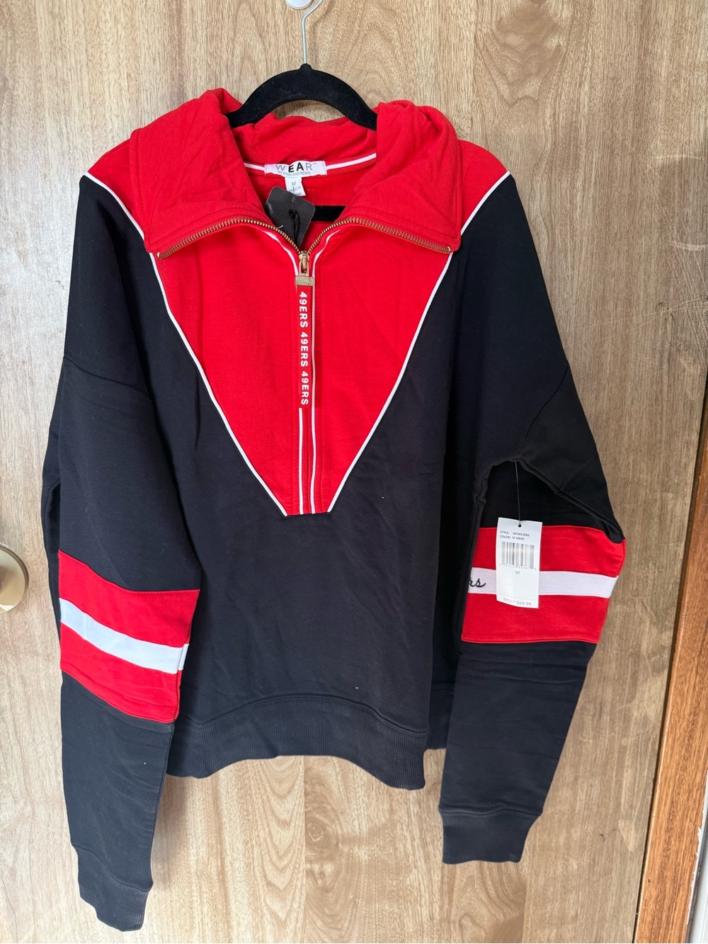 49ers half-zip jacket WEAR by Erin Andrews